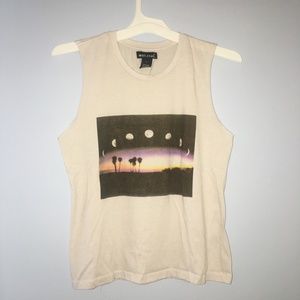 Gray Moon Image Muscle Tee